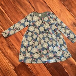 Tea Collection Blue and Pink Floral Kids Dress